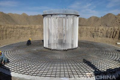 華能開魯建華項目2.5MW重力基礎錨栓